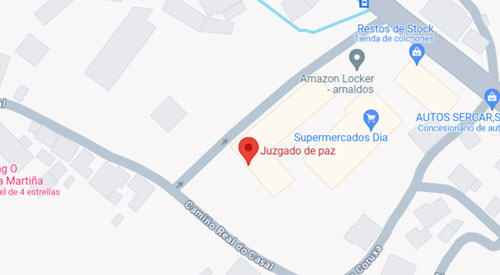 ubicación Registro Civil Juzgado de Paz Poio Pontevedra